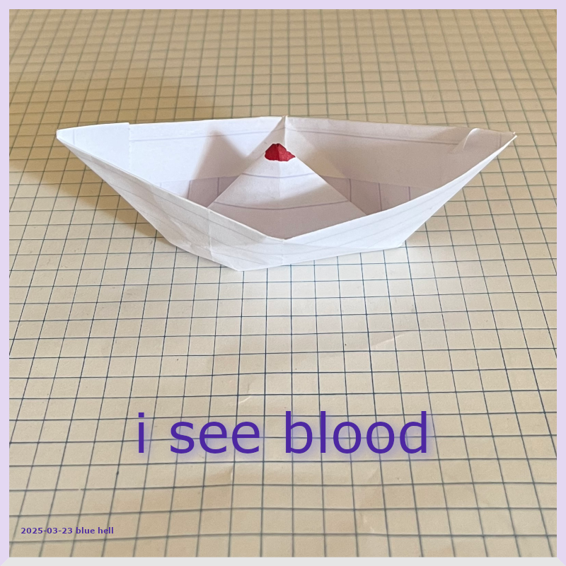 i see blood